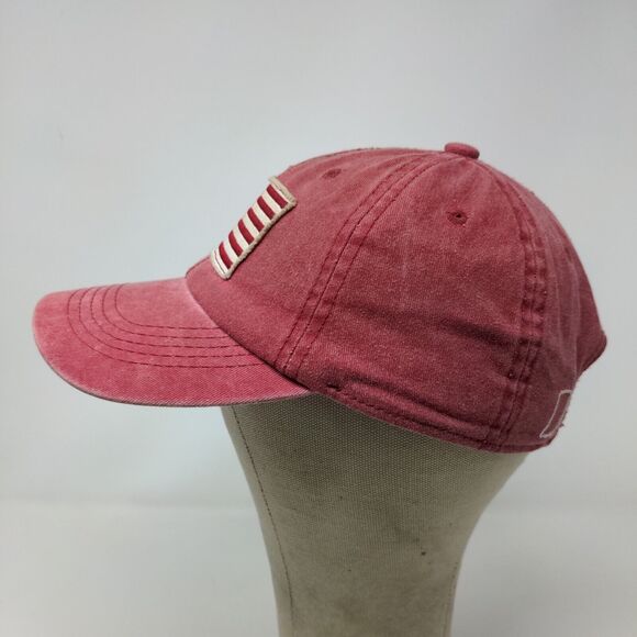 Home Free Men's Slideback Hat Red OSFM Indiana Flag Embroidered Logo - Picture 5 of 11